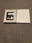 area stars earrings tri tone round shape drop hook closure new with tags — photo 3