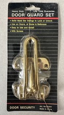 Heavy Duty Door Guard Lock Security Swing Bar Latch Chain Home Strong Steel Gold