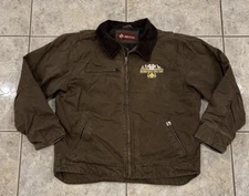 Men's XL Dri Duck Canvas Maverick Quilt Lined Barn Chore Work Jacket Tobacco