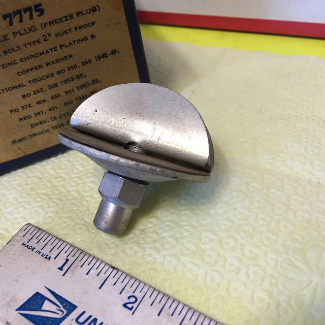 GMC, IH, Packard, Chevrolet, (freeze plug), 2 inch. Lot of 3. Item