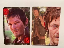 Swap Cards WALKING DEAD Daryl King of Hearts AMC Norman Reedus 2013 Cardinal