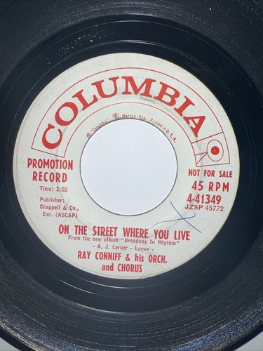 Lot x 3 RAY CONNIFF 45 Somewhere, My Love / Tchaikovsky's First Piano / Oklahoma - Picture 8 of 8