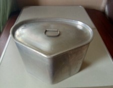 1 Wear-Ever Aluminum Triangle Pots w/Lids Retro Kitchen Camping USA Heart Vtg