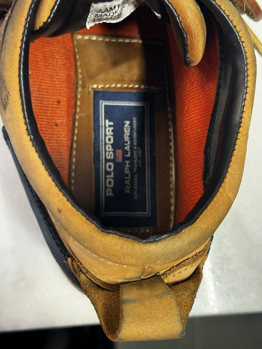 Polo Sport Ralph Lauren Men's Brown Leather Boots - Size 13 D | eBay