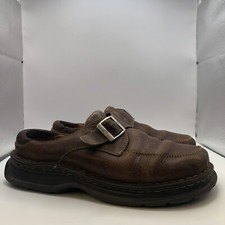 Vintage Y2K brown leather slip on mule Born shoes sz 7.5