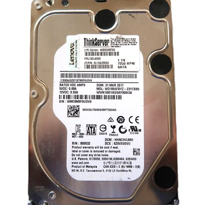 ✱WD1004FBYZ 1TB SATA3.5 ハードディスク 3台セット Western Digital WD Re WD1004FBYZ 1TB SATA Hard Disk Drive