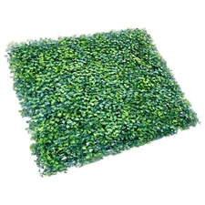20"x 20" Artificial Faux Leaf Boxwood Fence Screen Greenery Wall Decor Panel
