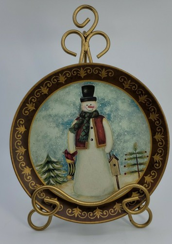 Collectible Christmas Decorative Plates Made In China Set of 4/ 8.25" Great Used - Picture 5 of 9