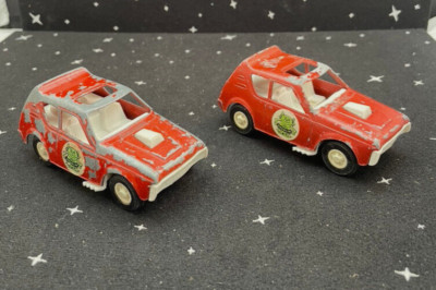 VTG Tootsie Toys Red Gremlin Car Lot Of 2  3.5'' USA Metal & Plastic