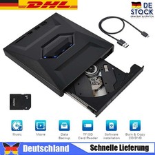 7in1 USB 3.0 Externes Laufwerk DVD CD UHD 4K Brenner Player Type-C für Laptop PC