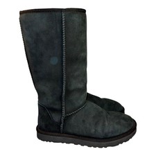 UGG Women's Classic II Tall Suede Boots black, Size 7