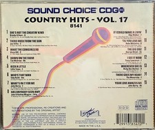 SC8141 COUNTRY  NEW IN PLASTIC   SOUND CHOICE  KARAOKE CDG LOT MAIL