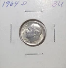 1964d Roosevelt Dime Gem BU