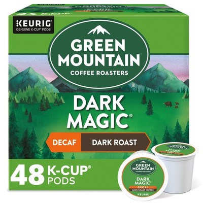 Green Mountain Coffee Dark Magic Decaf, Keurig K-Cup Pod, Dark Roast, 48 Count