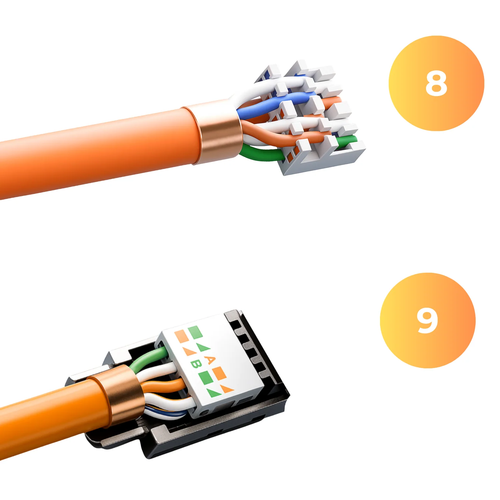 CAT.7 Verlegekabel 1000MHz Gigabit Netzwerkkabel S/FTP LAN Datenkabel LSZH KAT.7 - Afbeelding 28 van 62