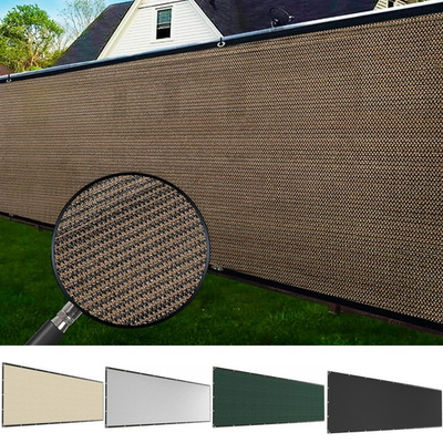 #ad 4#x27; 5#x27; 6#x27; 8#x27; Windscreen Privacy Fence Screen Shade Cover Mesh Tarp Garden 95% 85% $42.99