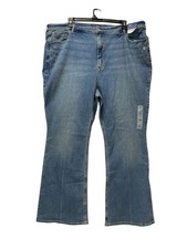 Old Navy Jeans Flare Women's Plus 26 Higher High Rise Blue Denim Blue New