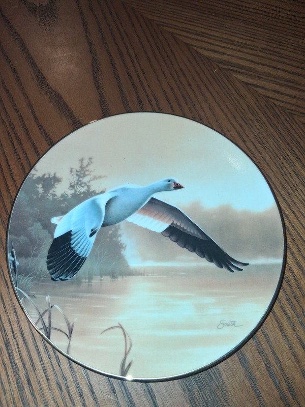 SL 9986/ Snow Goose Bradford Exchange Plate bradford exchange plates