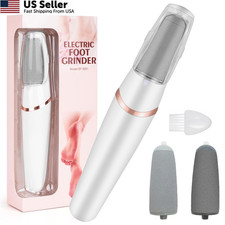 Electric Foot File and Callus Remover,Professional 1 Count Pack of 1 , White