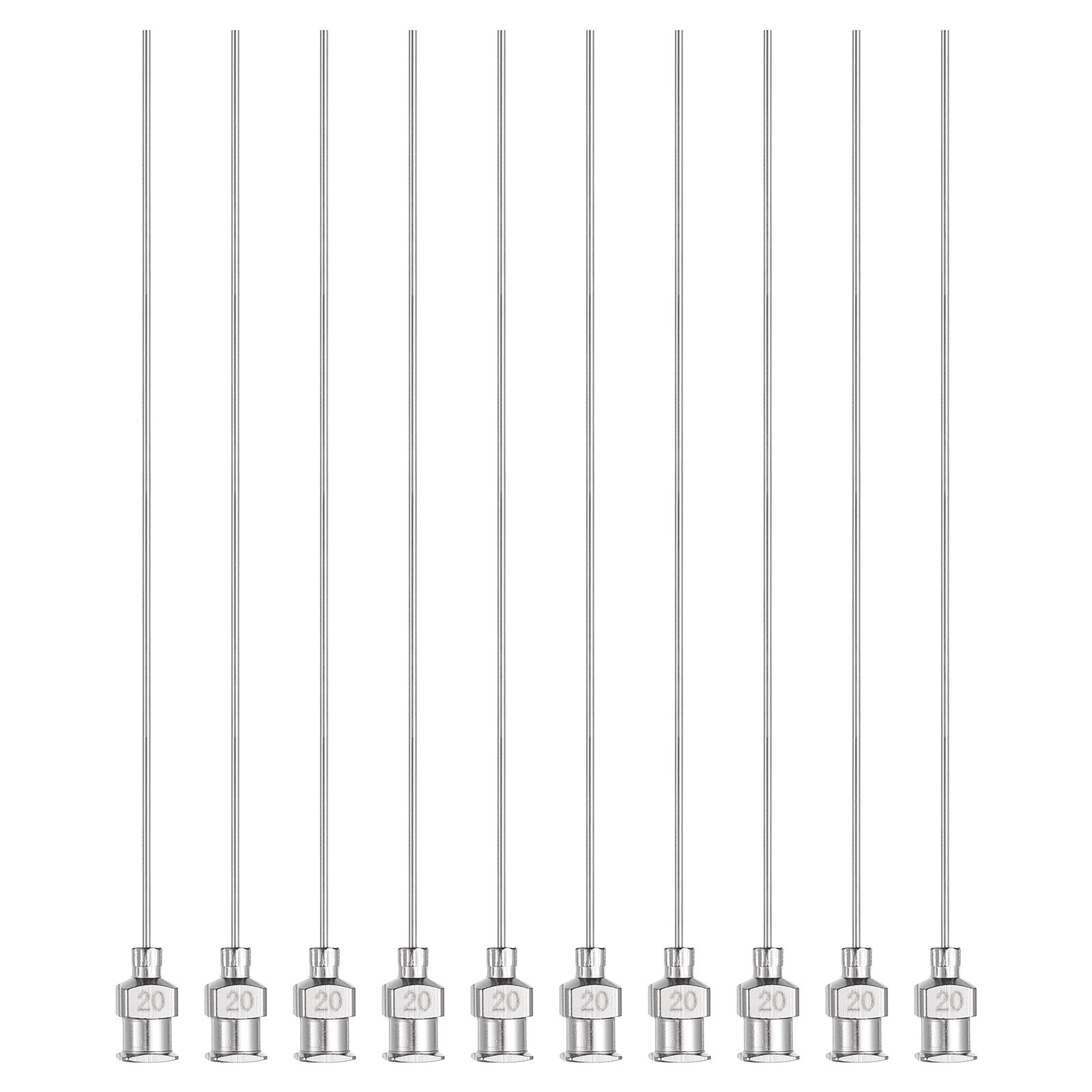 10pcs Dispensing Needle 20G 4" Stainless Steel Blunt Tip for Refilling Glue