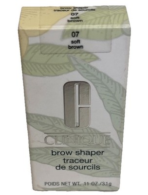 CLINIQUE Brow Shaper in ''07 SOFT BROWN'' (.11oz/3.1gm) w/ 2 Brushes FULL SIZE