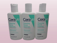 CERAVE FOAMING FACIAL CLEANSER 3 OZ NWOB SET OF 3