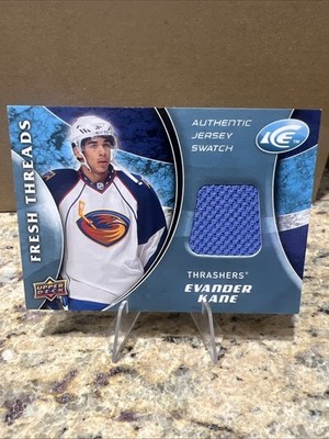 2009-10 UD Ice Fresh Threads Evander Kane ROOKIE JERSEY! Atlanta Thrashers