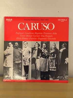 Enrico Caruso, Immortal Performances 1904-1906, (LP, Comp, Mono), NM or M-