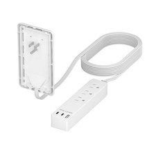 LIDER Outlet Extender 3 Outlets 21W USB-A 2 USB-C Ultra-Thin 8ft Cord ETL Listed