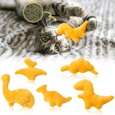 Catnip Toys for Cat - 5Pcs Dino Nuggets Cat Toy, Indoor Kitten Chew Bite Kick...