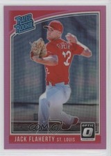 2018 Panini Donruss Optic Rated Pink Prizm Jack Flaherty #55 Rookie RC fo7