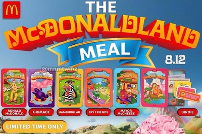 McDonald's collectible McDonaldLand Adult Happy Meal Complete Set