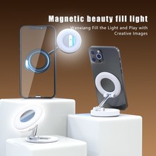 Magnetic Selfie Light for iPhone, 3-in-1 Adjustable Fill Light