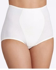 Women's Bali X037 Light Control Stretch Cotton Brief Panty - 2 Pack, White, Med.