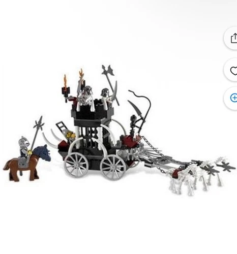 LEGO Castle: Skeletons' Prison Carriage (7092) 99.9% Complete Just pieces