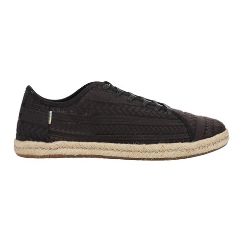 TOMS Lena Lace Up  Womens Black Sneakers Casual Shoes 10013427