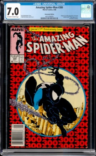 Amazing Spider-Man #300 Marvel 1988 Origin 1st Appearance Venom CGC 7.0