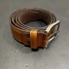 Daniel Hechter Soft Brown Leather Dress Belt Size 105cm Mens 42