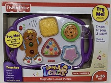 NEW Sealed Fisher Price Laugh  Learn MAGNETIC COOKIE PUZZLE J4013 RARE 