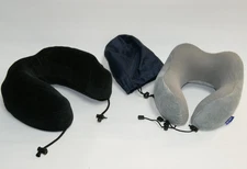 2 Neck Pillows; One Cabeau  and One Gotdya and one carry bag. - Free Shipping!