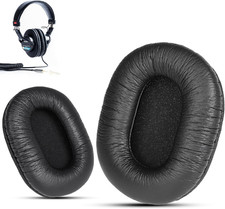 Replacement Ear Pads for Sony MDR-7506, Classic Wrinkle PU Leather Foam Cushion,
