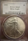 2002 American Eagle PCGS MS 69