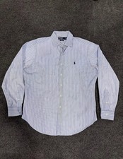 Polo Ralph Lauren Striped Oxford Button Down Shirt Classic Fit Large Long Sleeve