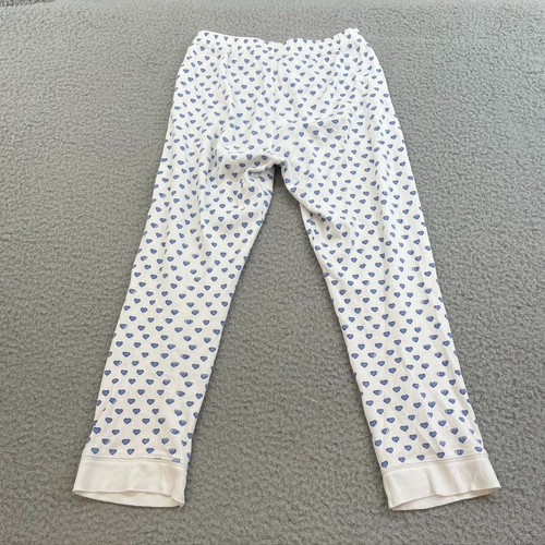 Roller Rabbit Cotton Pajama Long Sleeve Pants Girls 10 Blue Heart Sleep Comfort - Picture 10 of 10