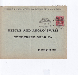 ED033/ Schweiz Privatganzsache Umschlag Nestle and Anglo Swiss oo