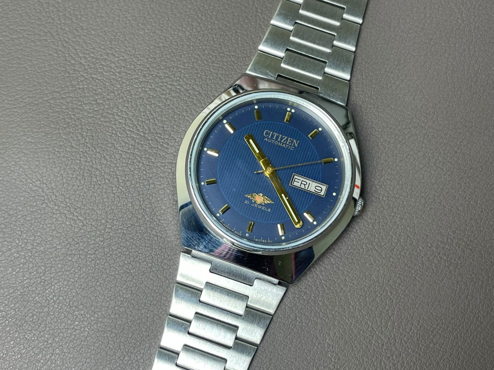 Vintage Citizen Automatic Blue Dial 36mm Men's Watch