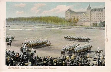 Dresden, Germany, Alaun Square with Horse Guards Regiment 1906