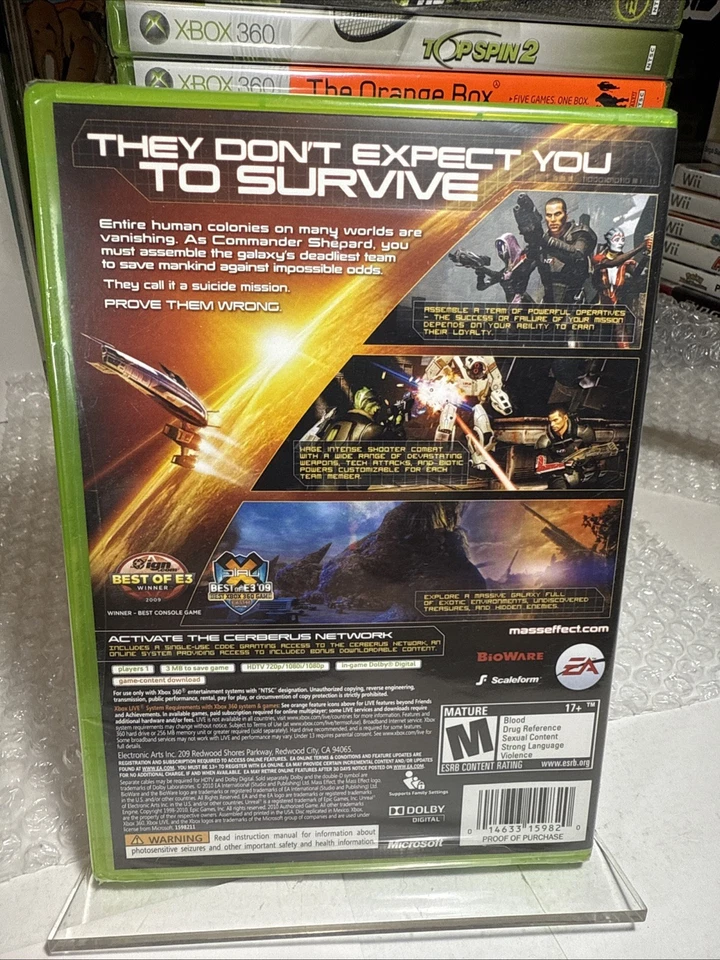 Mass Effect 2 (Microsoft Xbox 360, 2010) ☆ FACTORY SEALED ☆ Brand New ☆ - Image 2 of 4