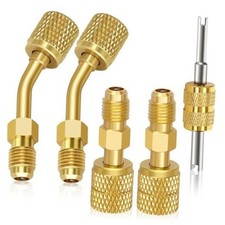Mini Split Adapter, R410a Adapter Straight  Angled Charging Vacuum Port