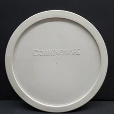 Corning Ware F-1-PC 7403-PC French White Round Plastic Replacement Lid 8 3/4"